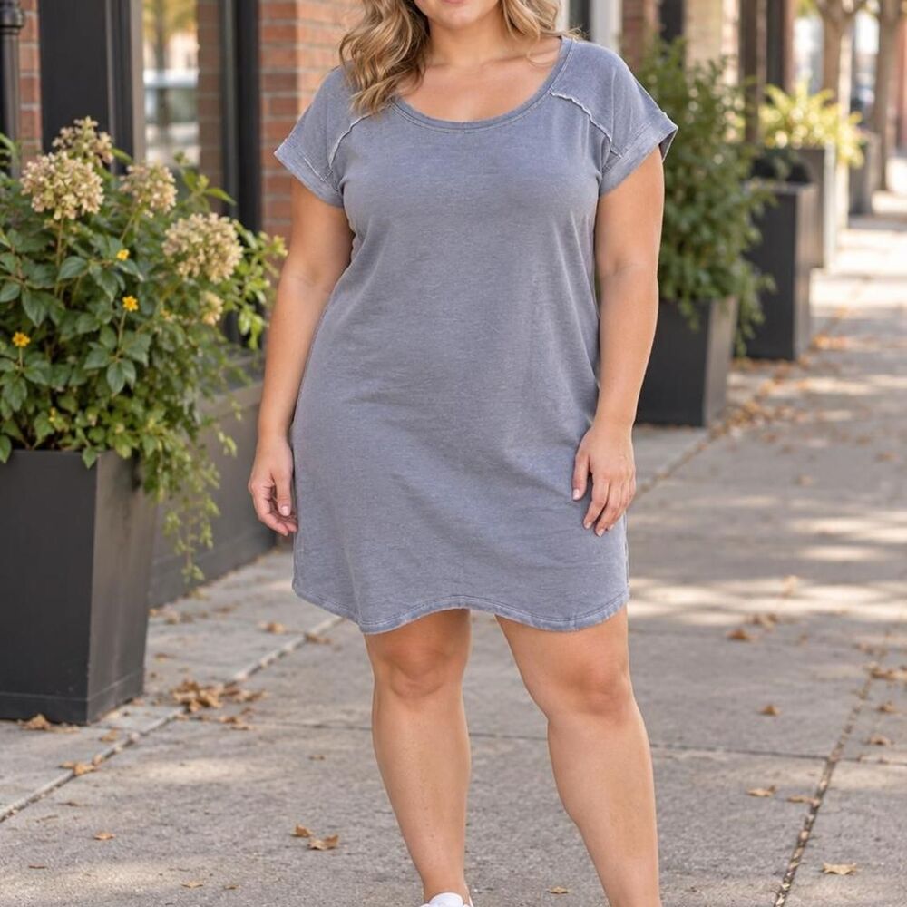 Hippie-rose Women's Blue and Grey Dress